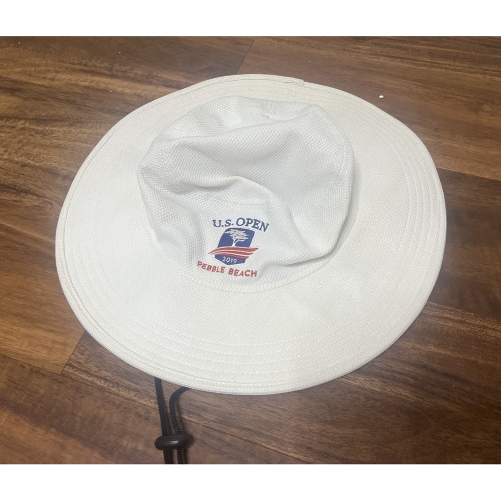 New Era Golf 2019 U.S. Open Pebble Beach White Wide Brim Sun Hat OSFA Adult
